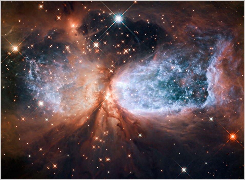 cygnus-Sharpless 2-106 -star S106 IR-hubble-sm (132K)